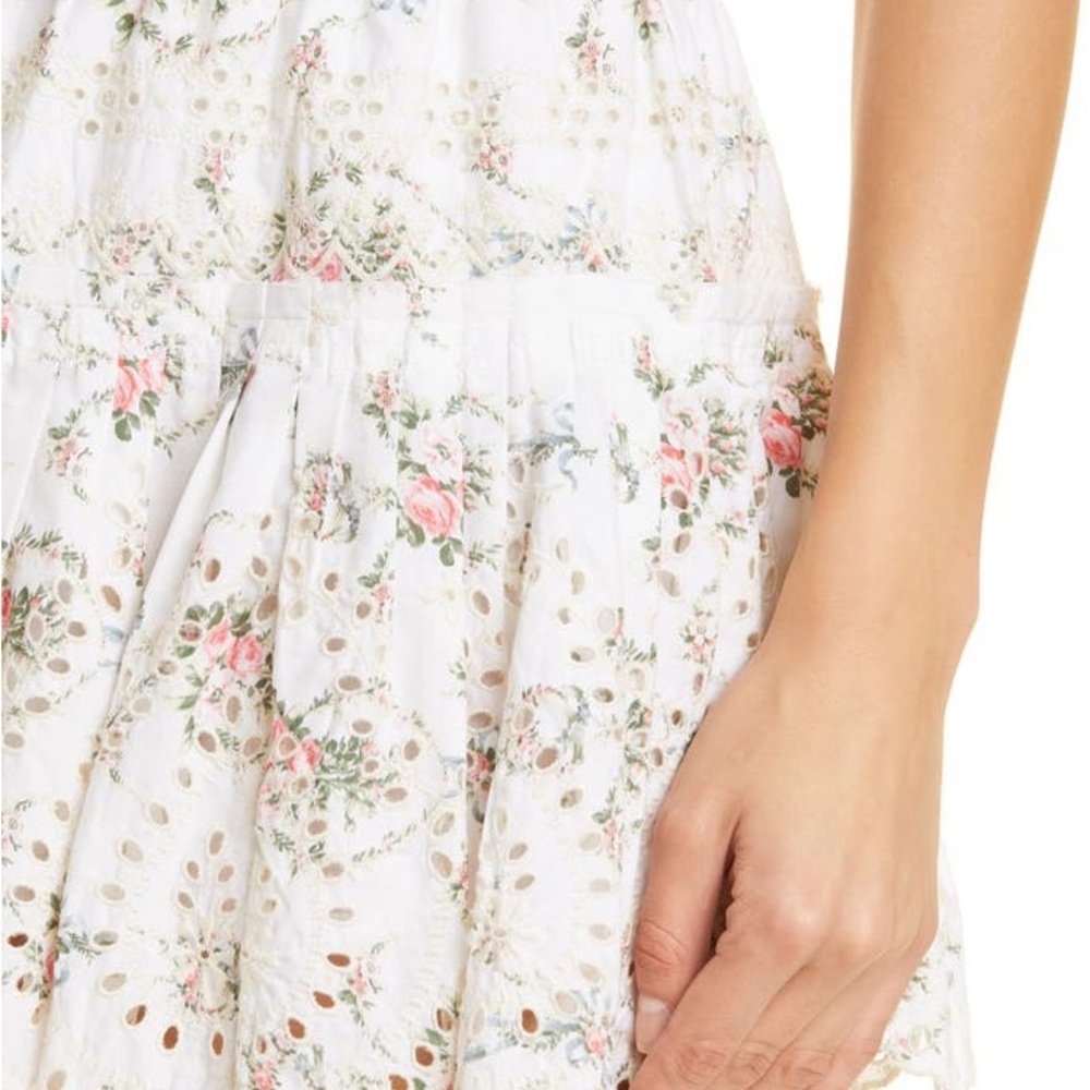 LoveShackFancy Sarie floral skirt